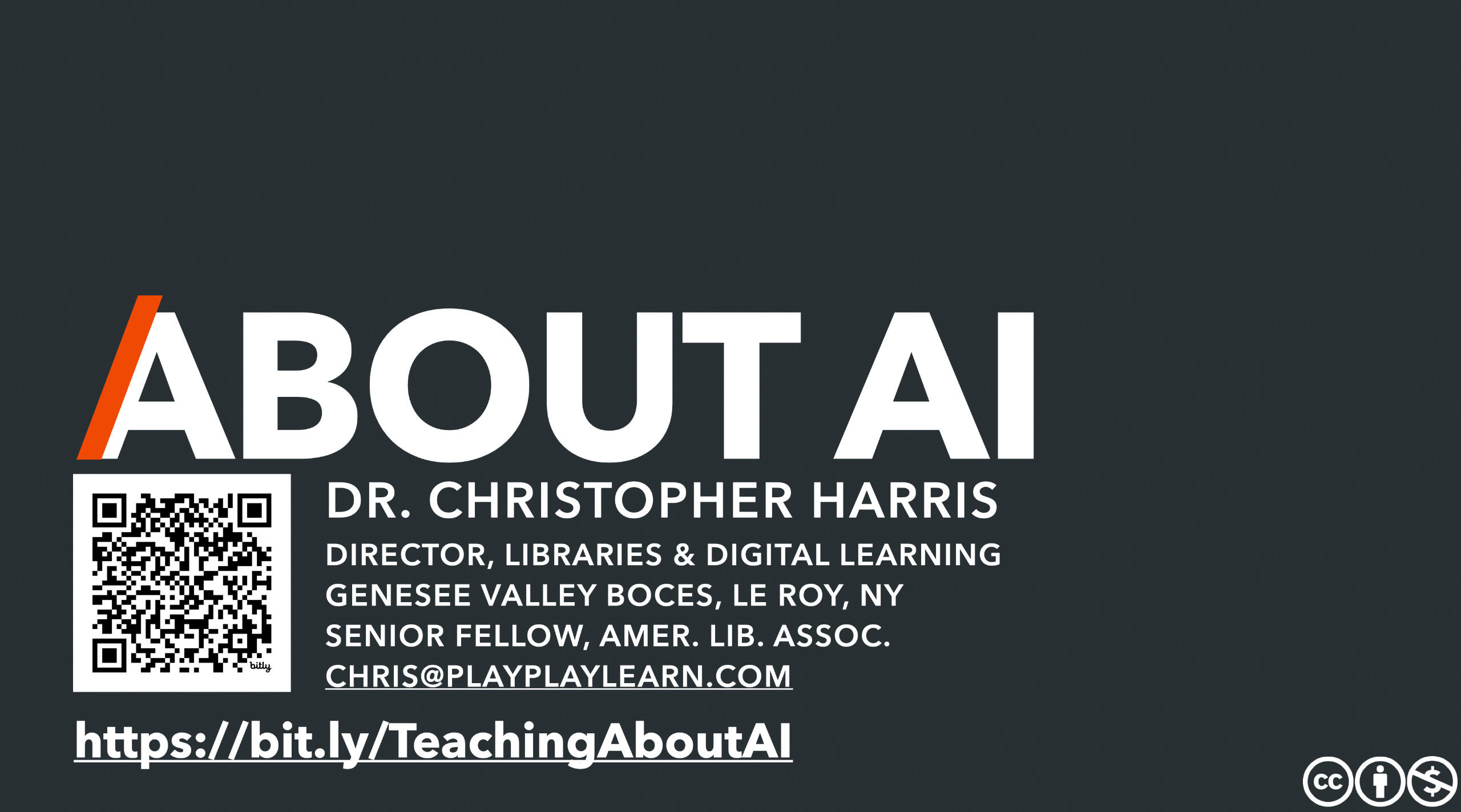 Slide from 3 hour workshop deck